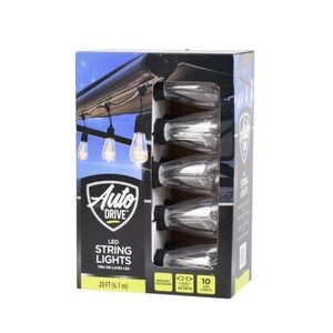 AutoDrive LED String Lights Indoor Outdoor Use 20 FT NWT